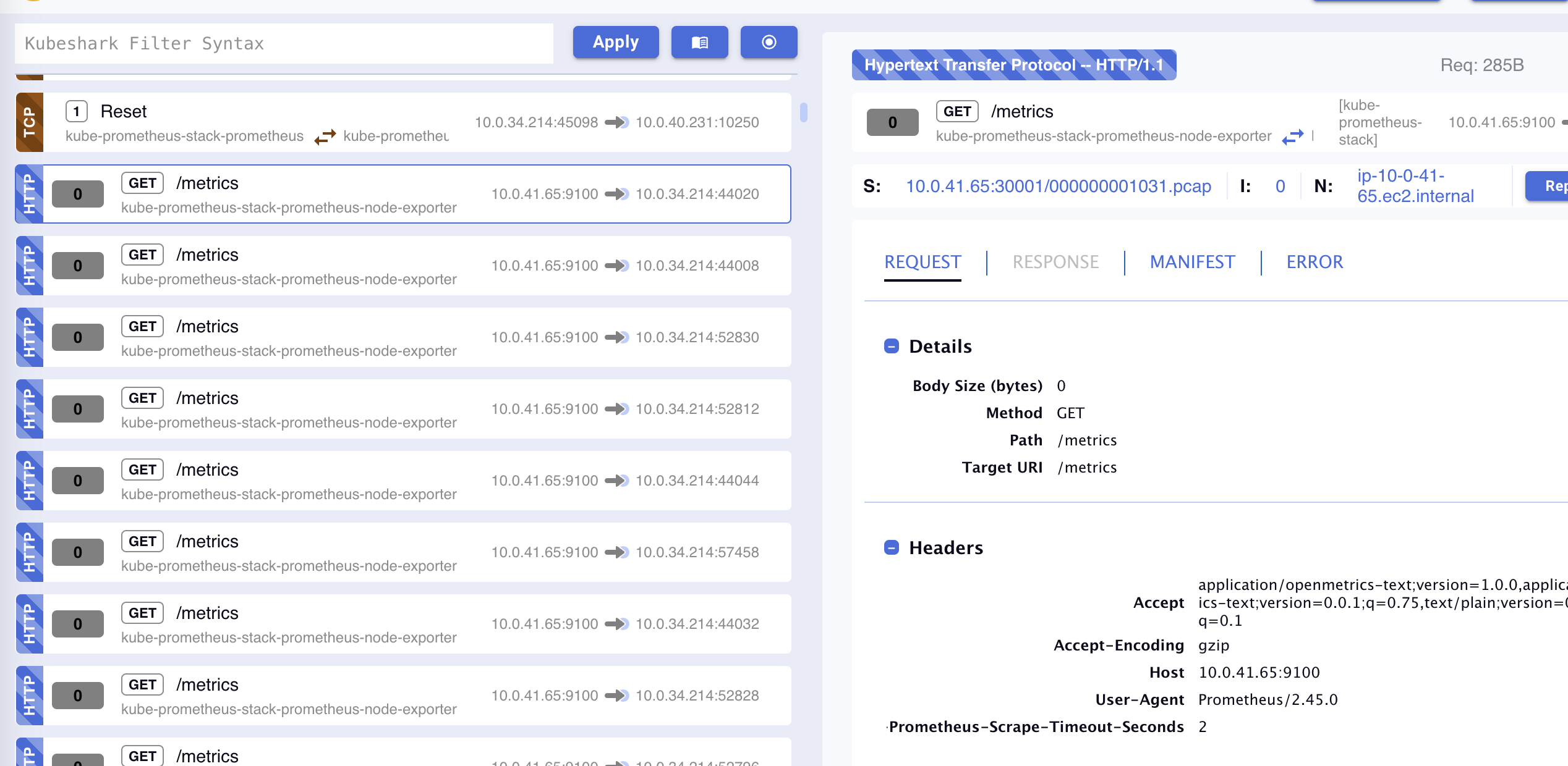 Half Connection Example