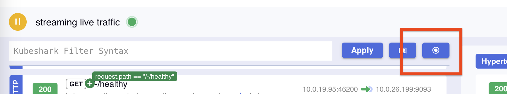 Traffic Recorder Button